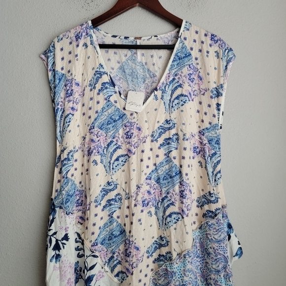 Free People Desert Flower Patched Maxi Dress size S NWT - Picture 7 of 12